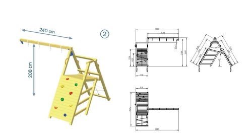 Blue Rabbit @challenger kerti játszótér modul ajándék vágással