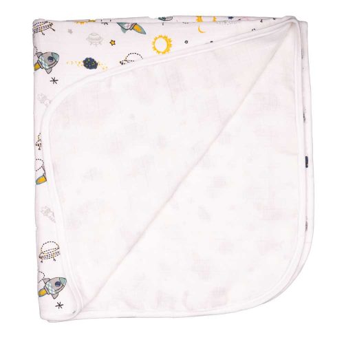 Tetra textil babatakaró 75x80cm - ürhajó mintás