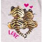 Hosszú ujjú kislány póló cuki Tigris mintával