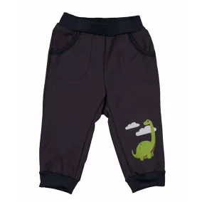 Vízlepergetős softshell kisfiú nadrág Dínó mintáva