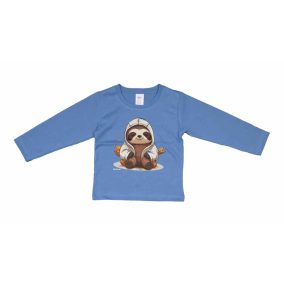 Hosszú ujjú fiú póló Lajhár mintával