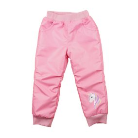   Lányka bélelt vízlepergetős nadrág – Unikornis mintával
