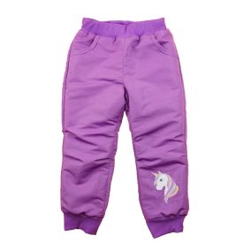   Lányka bélelt vízlepergetős nadrág – Unikornis mintával