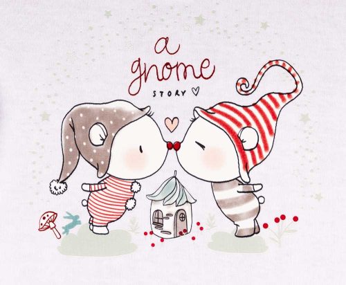 Hosszú ujjú baba rugdalozó karácsonyi mintával