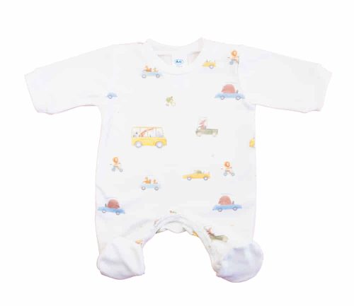 Pamut rugdalózó, vékony, Autós mintával