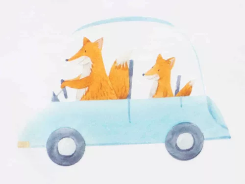 2 részes szett Autós mintával