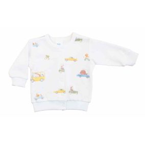 Baba kocsikabát Autós mintával, pamut