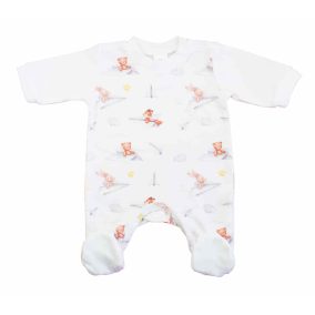 Vékony, pamut rugdalózó Macis mintával