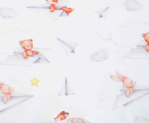 Vékony, pamut rugdalózó Macis mintával