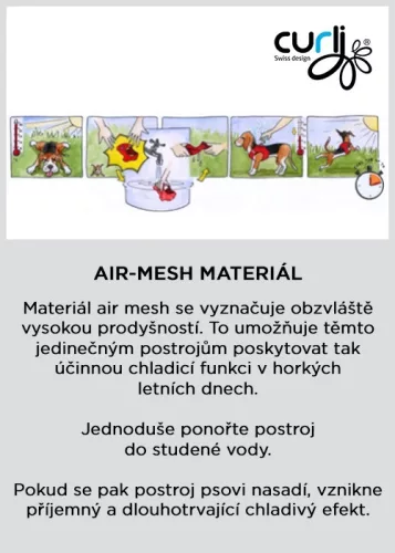 CURLI Kutyahám csatos Air-Mesh Lime L, 8-13 kg