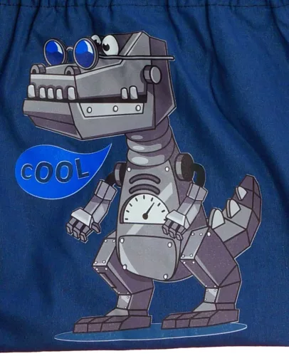 Vállfás oviszsák robotos mintával