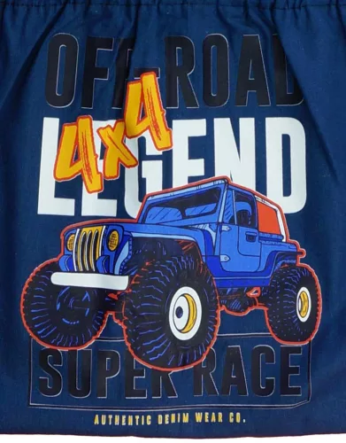 Vállfás oviszsák Off Road mintával