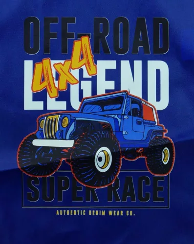 Zsinóros tornazsák Kisfiú Off Road mintával
