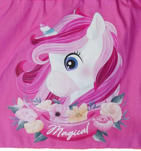 Vállfás oviszsák, Unikornis mintával