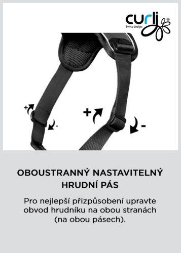 CURLI Kutyahám mágnessel Belka Comfort Black XS, 15-20kg