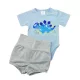 Nyári, kétrészes kisfiú szett rövidnadrággal