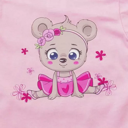 Nyári, kétrészes kislány szett rövidnadrággal