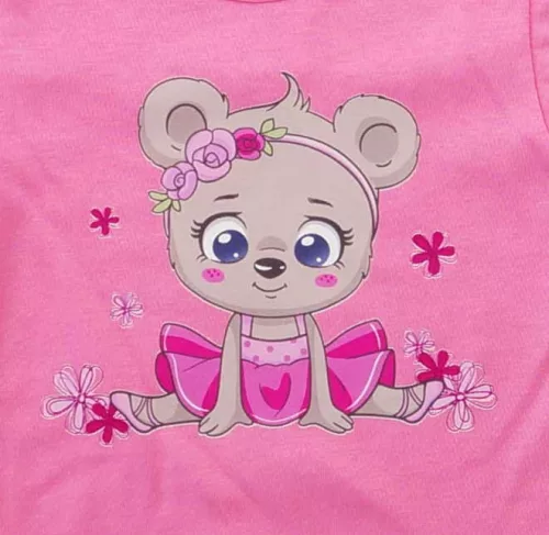 Nyári, kétrészes kislány szett rövidnadrággal