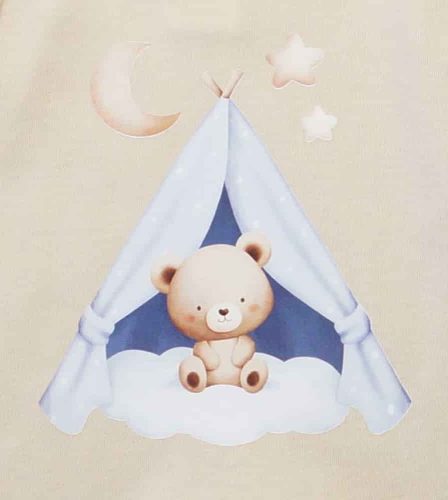 Ujjatlan pamut rugdalózó Macis mintával