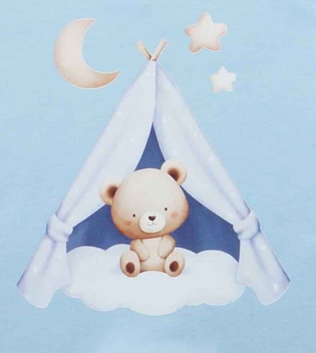 Ujjatlan pamut rugdalózó Macis mintával