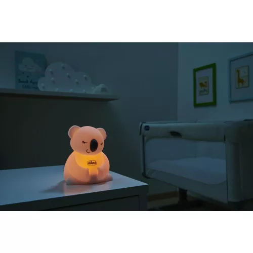 CHICCO Lámpás éjszakai fény tölthető, hordozható Sweet Lights - Koala