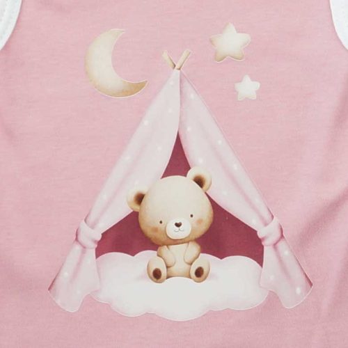 Ujjatlan pamut rugdalózó Macis mintával