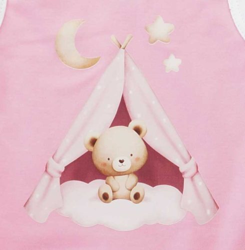 Ujjatlan pamut rugdalózó Macis mintával