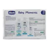 CHICCO Kozmetikai táska cipzárral - Baby Moments szett rózsaszín