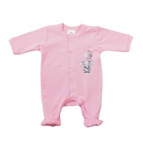 Hosszú ujjú rugdalózó, elefánt mintával