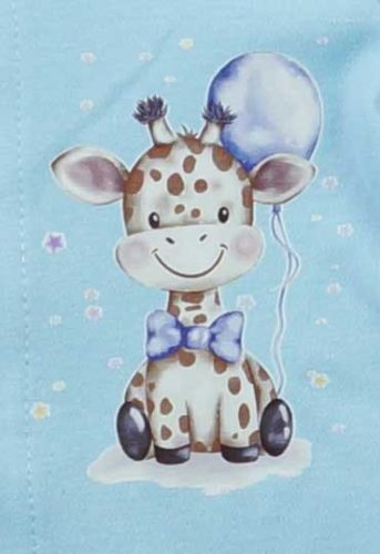 Hosszú ujjú rugdalózó, zsiráf mintával