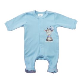 Hosszú ujjú rugdalózó, zsiráf mintával