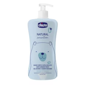   CHICCO Sampon hajra és testre Natural Sensation aloe-val és kamillával 500ml, 0hó+