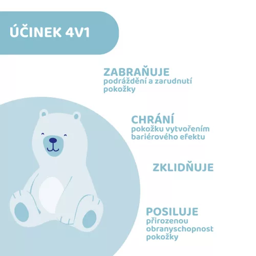 CHICCO Krém a baba popsijára Natural Sensation cinkkel és pantenollal 100ml, 0m+