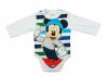 Hosszú ujjú baba body Mickey egér mintával