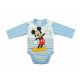 Hosszú ujjú baba body Mickey egér mintával