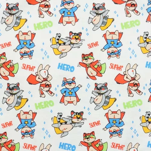 2 részes kisfiú nyári szett szuperhős mintával