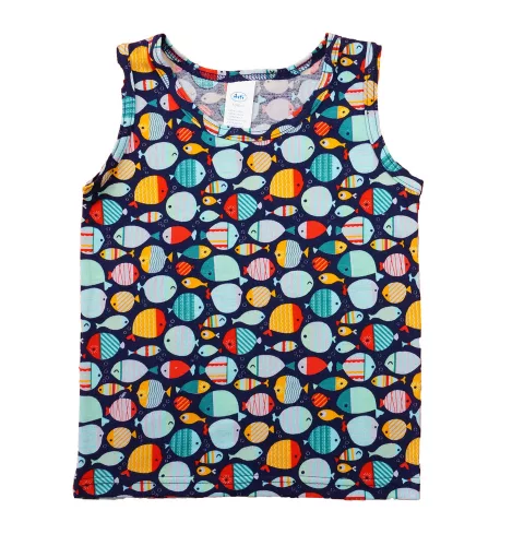 2 részes kisfiú nyári szett halas mintával