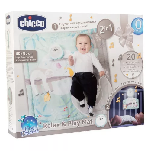 CHICCO Játékos Takaró Kismadár 2 az 1-ben 80x80 cm, 0m+