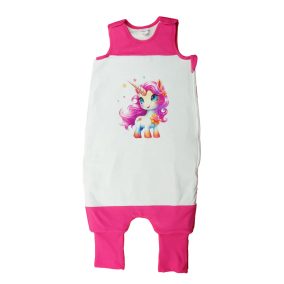 Ujjatlan tipegő hálózsák, Unikornis mintával – 3 TOG