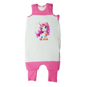 Ujjatlan tipegő hálózsák, Unikornis mintával – 3 TOG