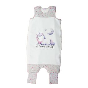 Ujjatlan tipegő hálózsák, unikornis mintával – 3 TOG