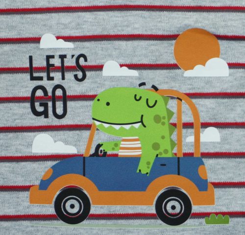 Vékony, pamut rugdalózó Dínós mintával