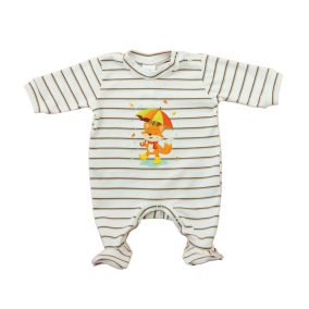 Vékony, pamut rugdalózó Rókás mintával