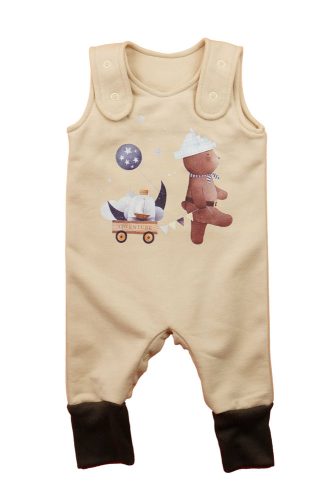 Belül bolyhos ujjatlan baba rugdalózó – állatos mintával, 2 az 1-ben méret