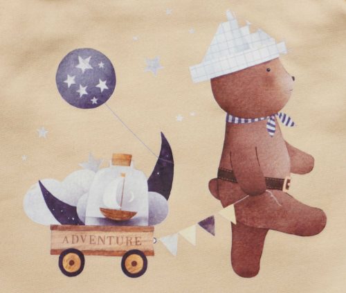 Belül bolyhos ujjatlan baba rugdalózó – állatos mintával, 2 az 1-ben méret