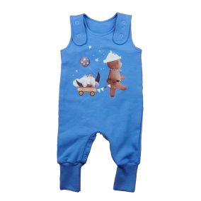   Belül bolyhos ujjatlan baba rugdalózó – állatos mintával, 2 az 1-ben méret