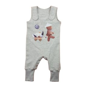   Belül bolyhos ujjatlan baba rugdalózó – állatos mintával, 2 az 1-ben méret