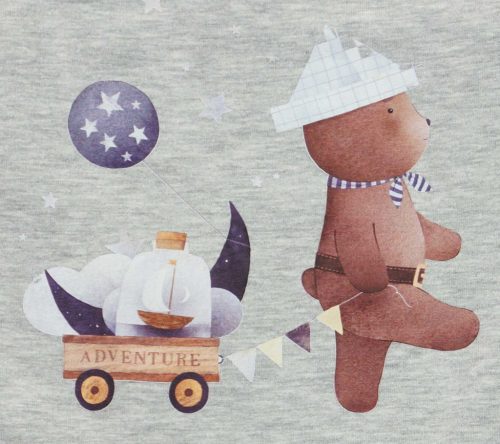 Belül bolyhos ujjatlan baba rugdalózó – állatos mintával, 2 az 1-ben méret