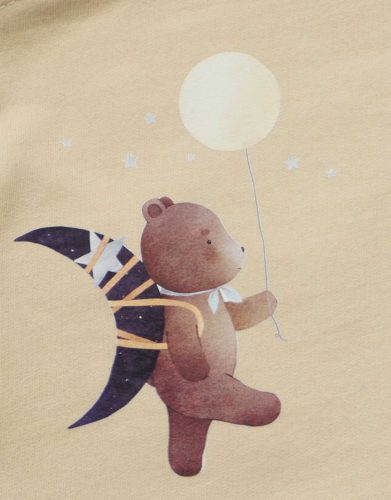 Belül bolyhos kisfiú mellény – Állatos mintával