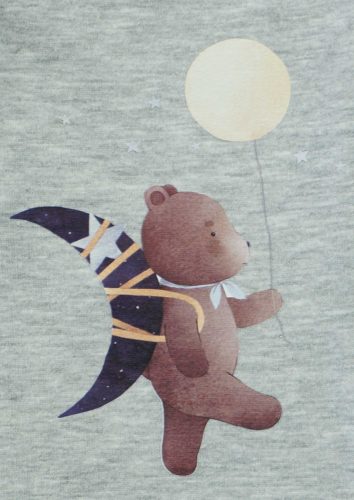 Belül bolyhos kisfiú mellény – Állatos mintával